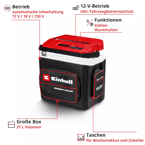 Einhell Akku-Kühlbox TE-COL 18/27 Li-Solo 2048420