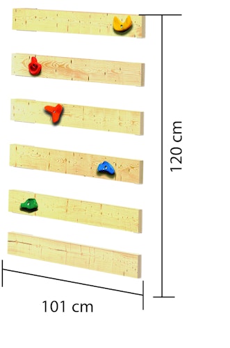 Akubi Kinderspielturm Ritterburg Löwenherz inkl. Doppelschaukelanbau, Anbauplattform und Kletterwand