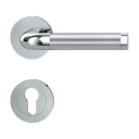 Vorschaubild Griffwerk SIMONA Schraubtechnik GK4 -Chrom/Edelstahl Rosettengarnitur -Schraubt. -PZ -TS 40-45mm