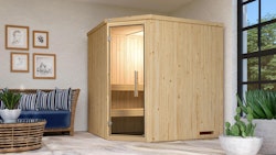 Weka Elementsauna Varberg 2 mit Eckeinstieg - 68 mm