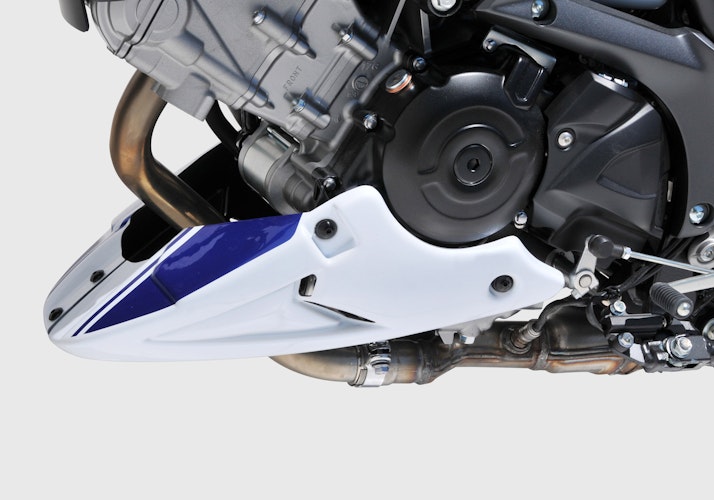 BODYSTYLE Sportsline Bugspoiler ABS Kunststoff weiß/blau für SUZUKI SV 650 