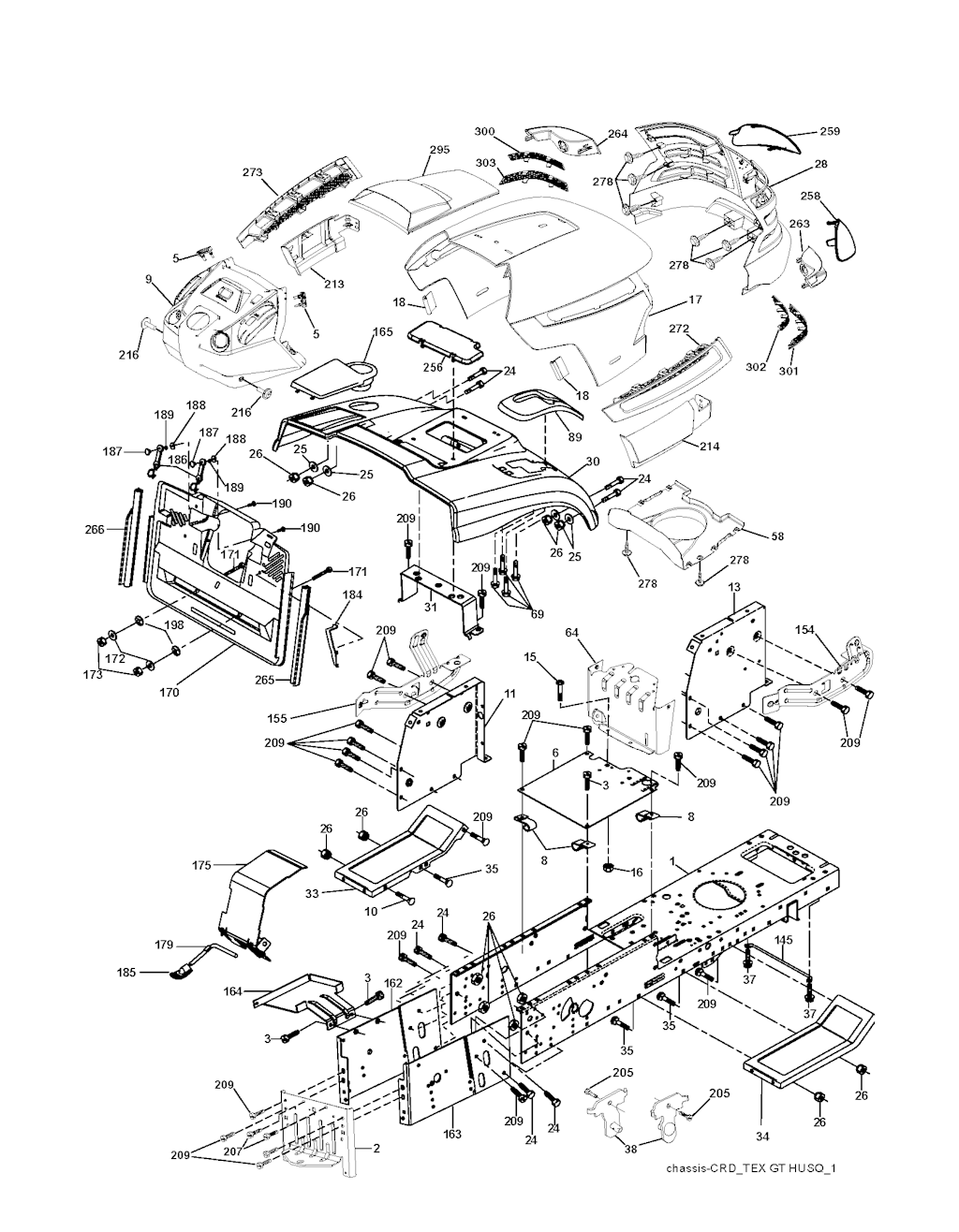 Explosionszeichnung Ersatzteile