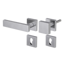 Vorschaubild Griffwerk Wechselgarnitur CARLA Square-Edelstahl matt-Klipptechnik