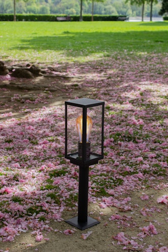 ECO-LIGHT Außenwandleuchte Karo Aluminiumguss schwarz matt (4100310)