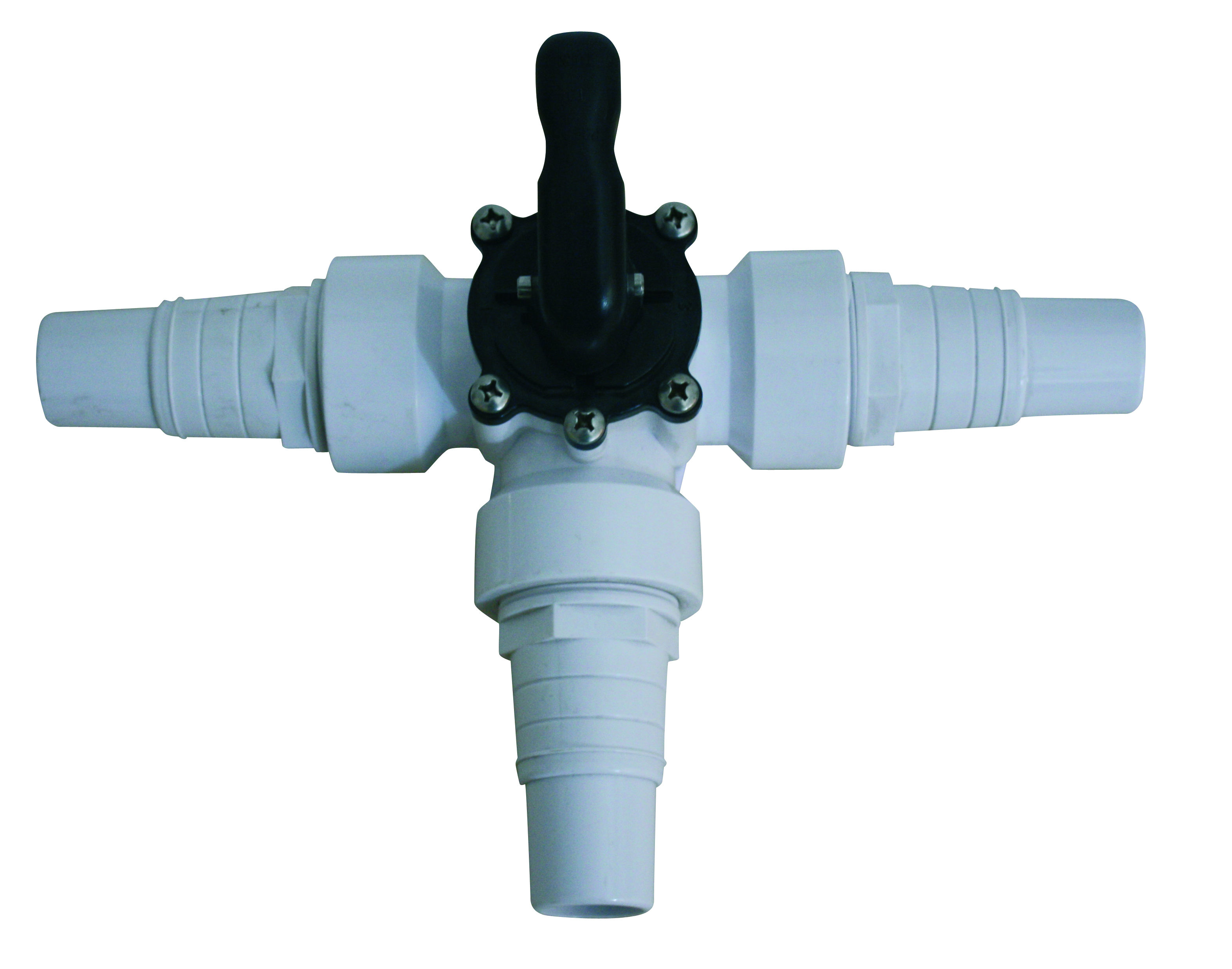 Absperrhahn 3-Wege 3x Ø 38 mm Anschluß