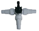 Vorschaubild Absperrhahn 3-Wege 3x Ø 38 mm Anschluß