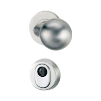 Griffwerk SCHUTZROSETTEN-GARNITUR -Edelstahl matt Schutzrosettengarnitur -Knopf R3 -ZA -ohne Kombi-Innenrosettensatz