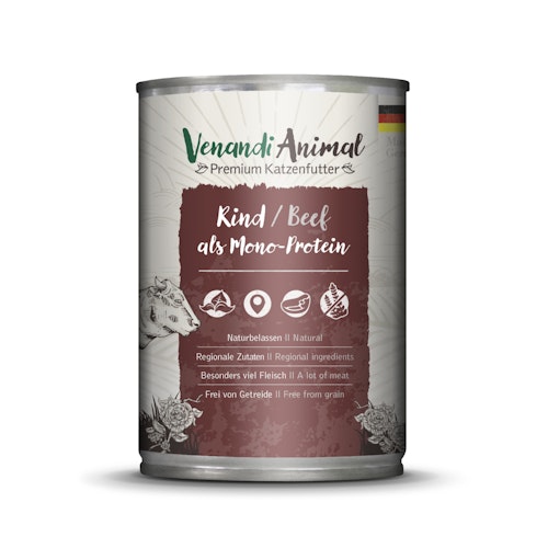 Venandi Animal Monoprotein 400g Katzennassfutter
