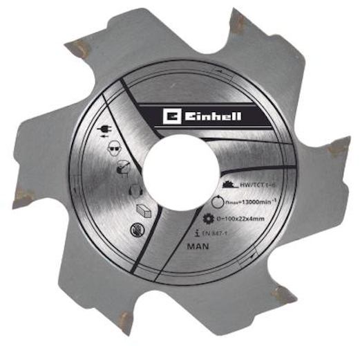 Einhell Flachdübelfräsen-Zubehör Fräserblatt 100x22x4,0 mm 6Z. 49758941