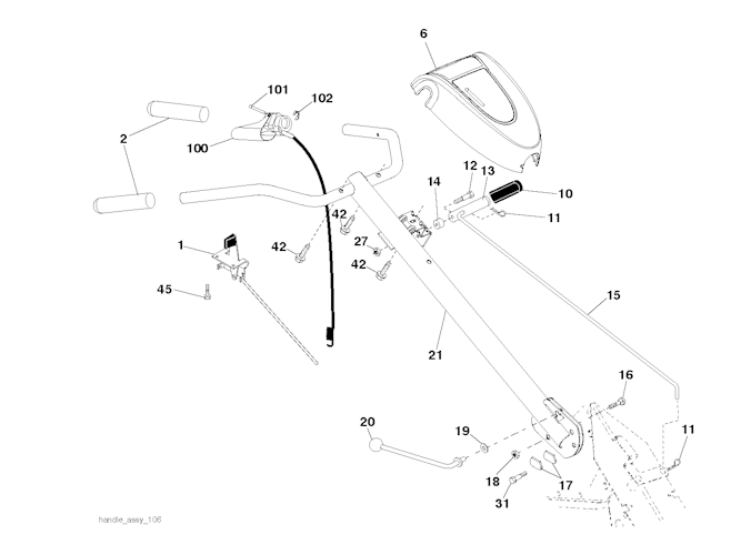 Husqvarna Motorhacken 96093001801 DRT900