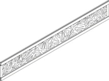 OSMO ALU Dekor Triangel 19x277, 184cm Alu AnthrazitZubehörbild