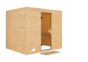 Vorschaubild Karibu Sauna Sonara - Massivholzsauna mit Fronteinstieg 38 mm inkl. 9-teiligem Gratis-Zubehörpaket im Wert von 137,95 €