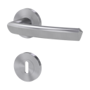 Vorschaubild Griffwerk Türgriff JETTE CRYSTAL K3 Schraubrosette-Edelstahl matt