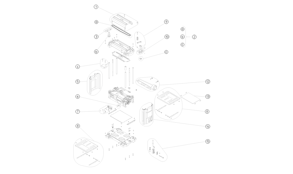 Explosionszeichnung Ersatzteile