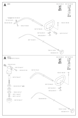Husqvarna Rasentrimmer 326 L, 20023100001-20041000000