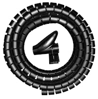 Kopp Kabelorganisierer flexibel 2,5m Ø 20mm schwarz