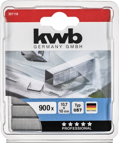 kwb 900 -Heftkl Stahl 057/C10 mmSB 357110
