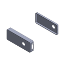 Vorschaubild Griffwerk GATE | DESIGN MANUFAKTUR 1.0 -Edelstahl Optik matt Cover-Set -UV