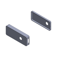 Griffwerk GATE | DESIGN MANUFAKTUR 1.0 -Edelstahl Optik matt Cover-Set -UV