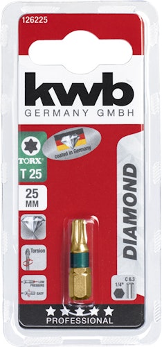 kwb Bit 25mm Torx 25 Diamond SB 126225