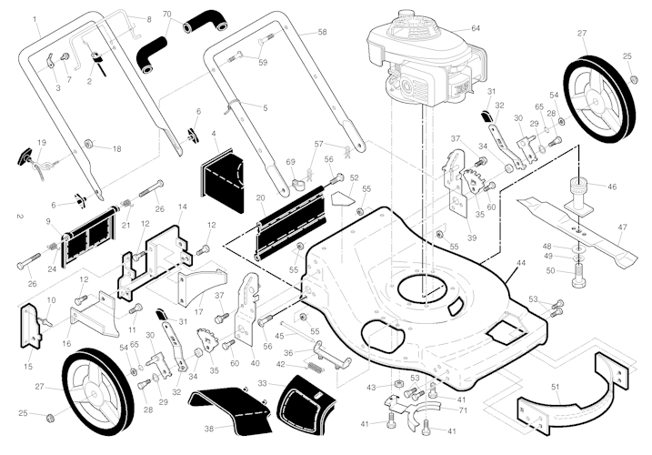 Husqvarna Rasenmäher gelegentliche Nutzung 96145000600 HU700F