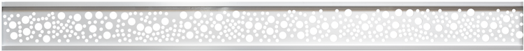T&J ECOSTECK-Gitterfüllung Kreise SILBER, 20 x 140 x 1800 mm Aluminium hell eloxiert