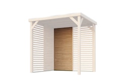 Karibu Seitenwand halbe Breite für Pavillon Cubeco