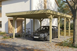 Skan Holz Friesland - Flachdach Carport aus Nadelholz Breite 402 cm