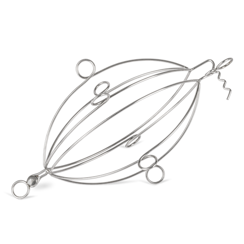 Petromax Geflügel-Grillkorb mit Kette und Haken