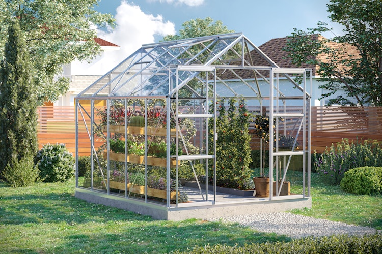 Vitavia Gewächshaus Uranus 8300 inkl. 4 Dachfenstern - 8,3 m²
