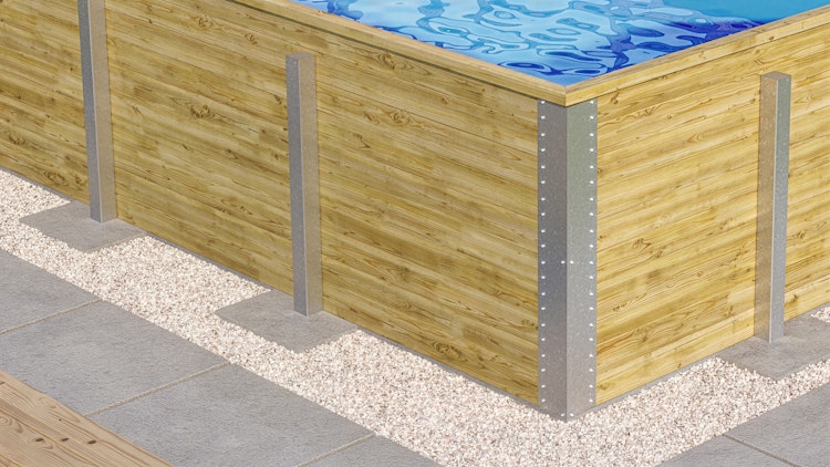 Weka Massivholzpool Siargao Gr. 1 - 45 mm - 416 x 216 cm inkl. gratis Abdeckplane im Wert von 169,99€