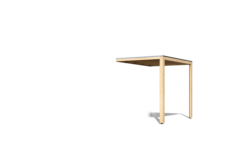 Karibu Anbaudach für Saunahaus Cuben/Hygge/Eldor, naturbelassen