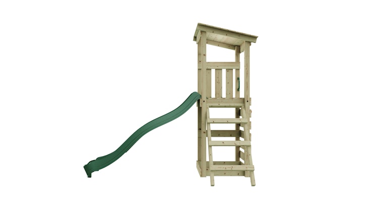 Rebo Spielturm Nizza inkl. Rutsche und Kletterwand - by Weka