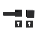 Vorschaubild Griffwerk Wechselgarnitur VAYA 265 MINIMAL MODERN fast2fix Fast2Fix  Rosetten eckig Knopf SQUARE Graphitschwarz L