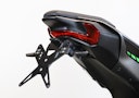 Vorschaubild PROTECH X-SHAPE Kennzeichenhalter SET mit Reflektor und Beleuchtung Alu & Stahl Schwarz für KAWASAKI Z900, Z900 (70 kW)