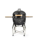 Vorschaubild Yakiniku Kamado Keramikgrill XXLARGE Set inkl. Pro-Set + Gestell + Rollen + Seitentische
