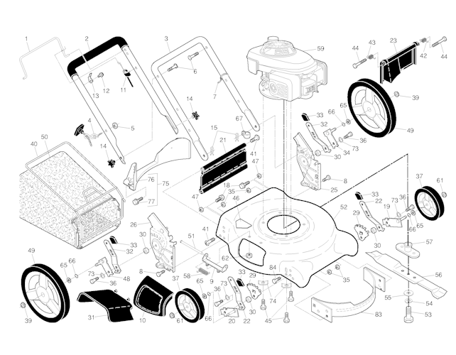 Husqvarna Rasenmäher gelegentliche Nutzung 6021 P, 96133001104, 2011-01