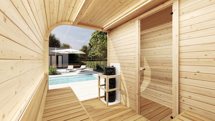 Wolff Finnhaus Design Saunahaus Luago 3x2 Art 1