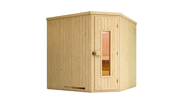 Weka Elementsauna Varberg 3 - 68 mm Sparset 1 inkl. 7,5 kW Ofen mit Steuergerät