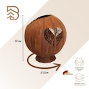 Vorschaubild Badeko Feuerkugel ,,Lebensader“ in Edelrostoptik