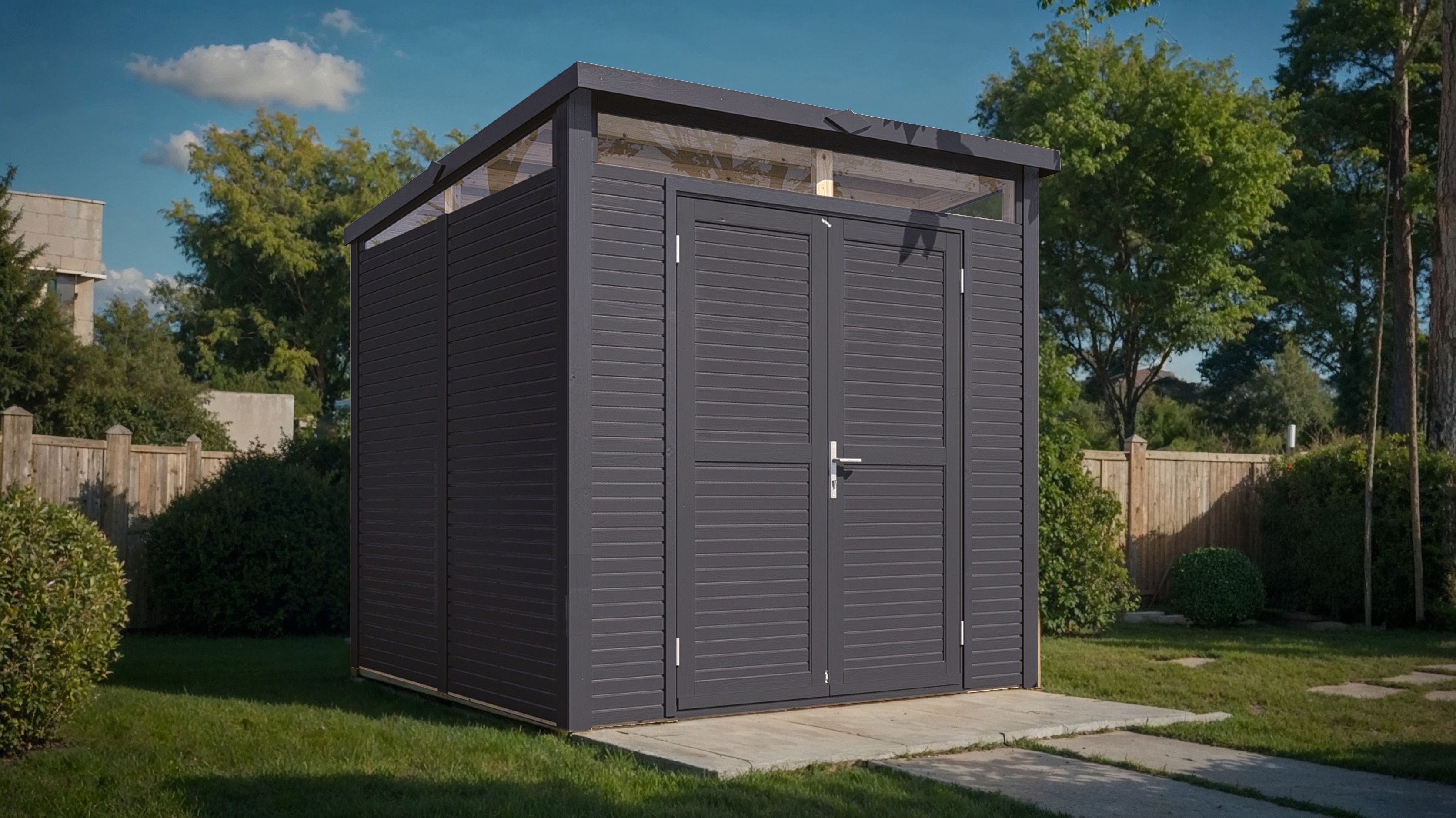 Bertilo Element-Gartenhaus Woodline Pent - 18 mm