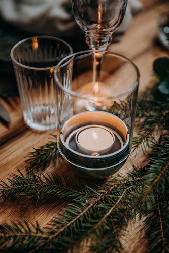 höfats GRAVITY CANDLE Windlicht silber