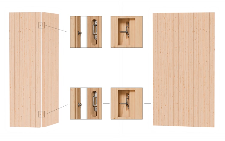Bertilo Sauna Model 1 Mini white - 58 mm