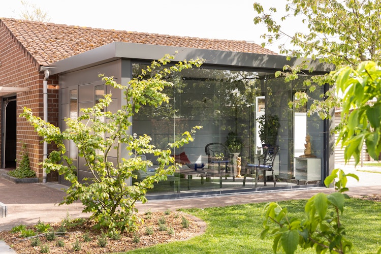 Telluria Glasschiebewände für Pavillon Singolo 3630