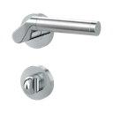 Vorschaubild Griffwerk Türgriff CORINNA Schraubrosette  - Chrom/Edelstahl - AUSLAUFARTIKEL