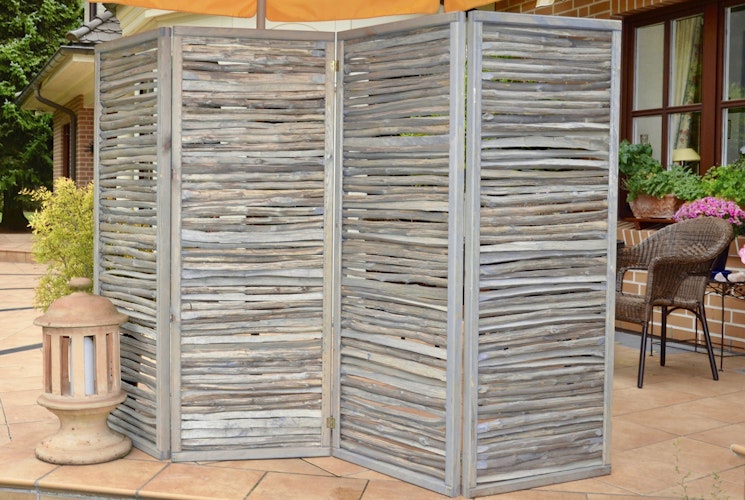 T&J ESMERALDA Paravent 4teilig B 240 cm x H 160 cm