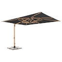 Vorschaubild doppler Pendelschirm ALU WOOD 400 x 300 LED, Aluminium Esche-Optik / 100 % Polyester 180 g/m²