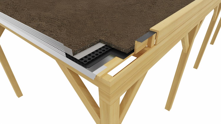 Weka Einzelcarport mit Vorbereitung zur Dachbegrünung 328 x 718 cm - kesseldruckimprägniert