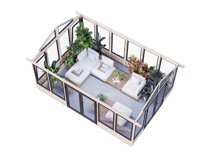 Palmako Pavillon Isabella 22,2 m² - 90 mm