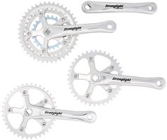 Stronglight Tandem Impact Kettenradgarnitur 170 mm silber